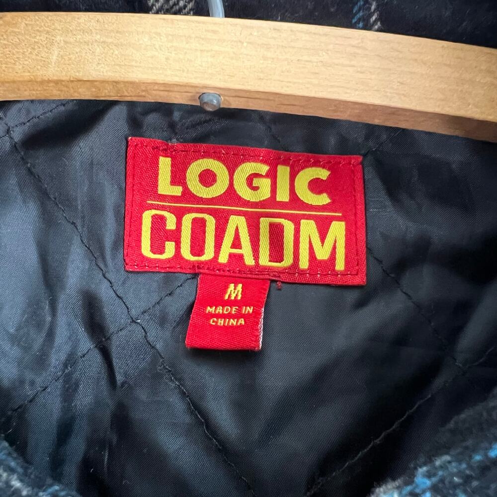 Logic COADM Tour 2019 Plaid Shirt Sz Medium Bobby Boy Wool Blend Flannel Jacket - Picture 3 of 10